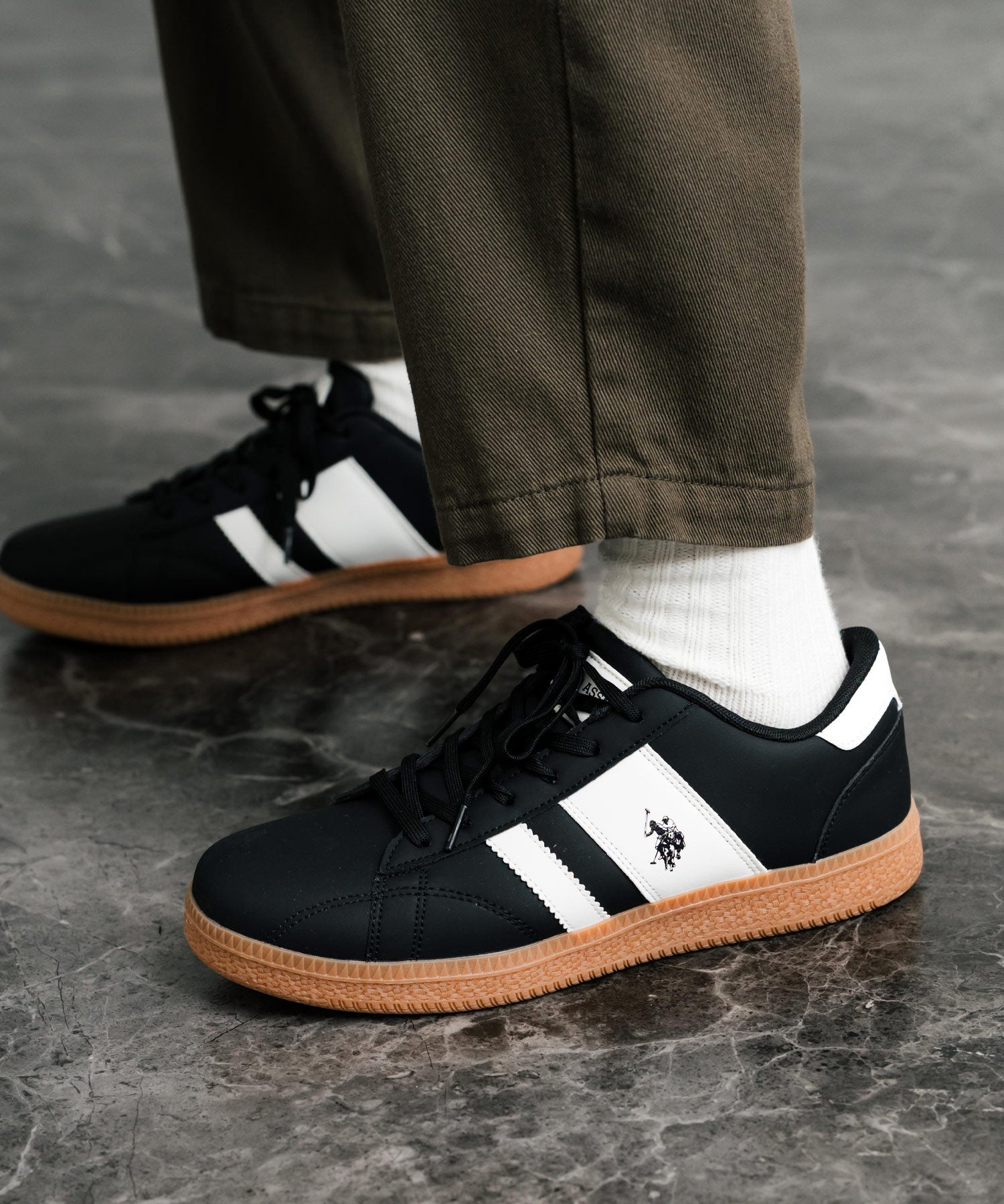 U.S.POLO ASSN. ユーエスポロアッスン ワンポイントロゴ厚底クラシック