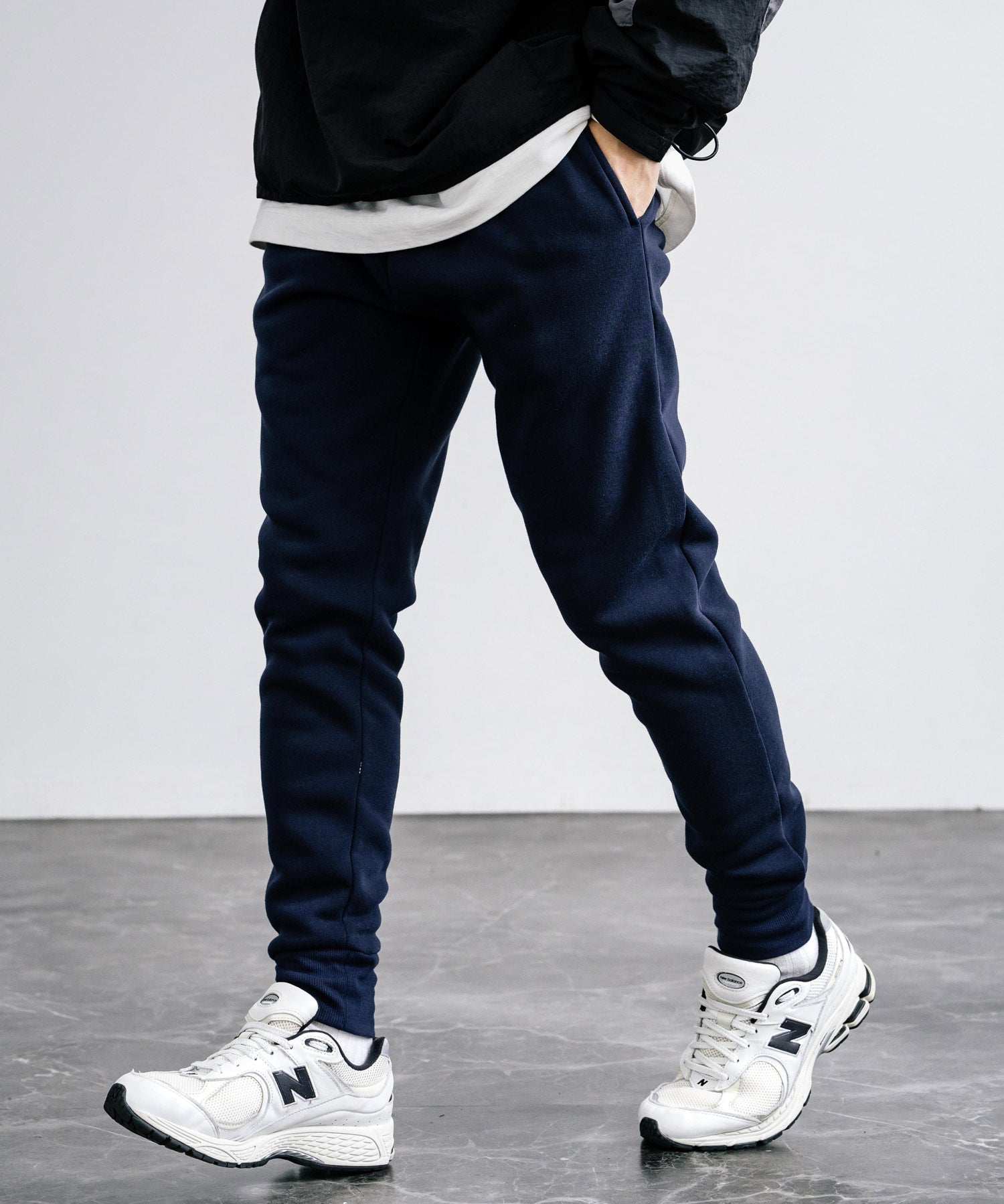 綿タッチ裏起毛イージージョガーパンツ/コットンタッチスウェットパンツ 14985