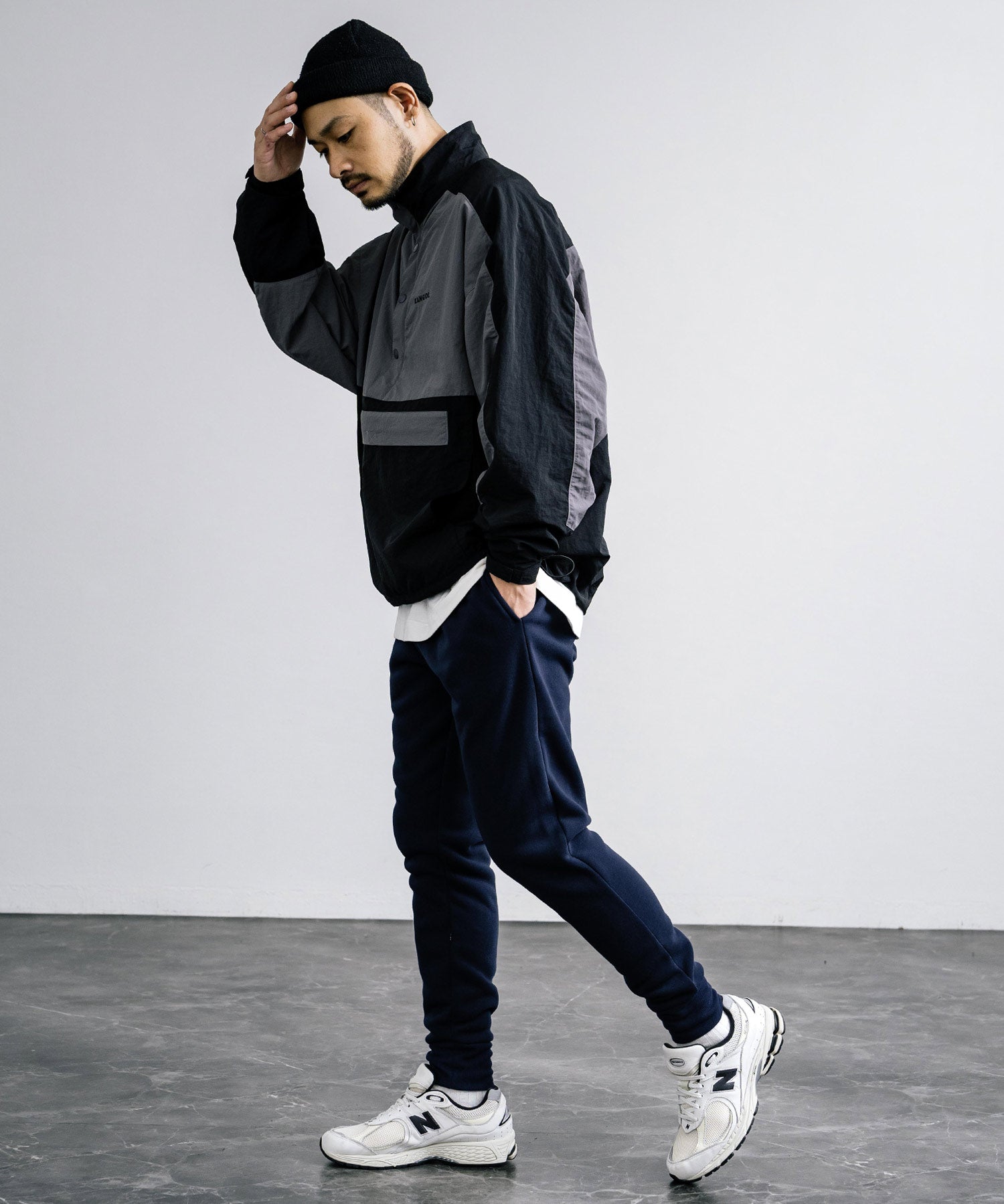 綿タッチ裏起毛イージージョガーパンツ/コットンタッチスウェットパンツ 14985