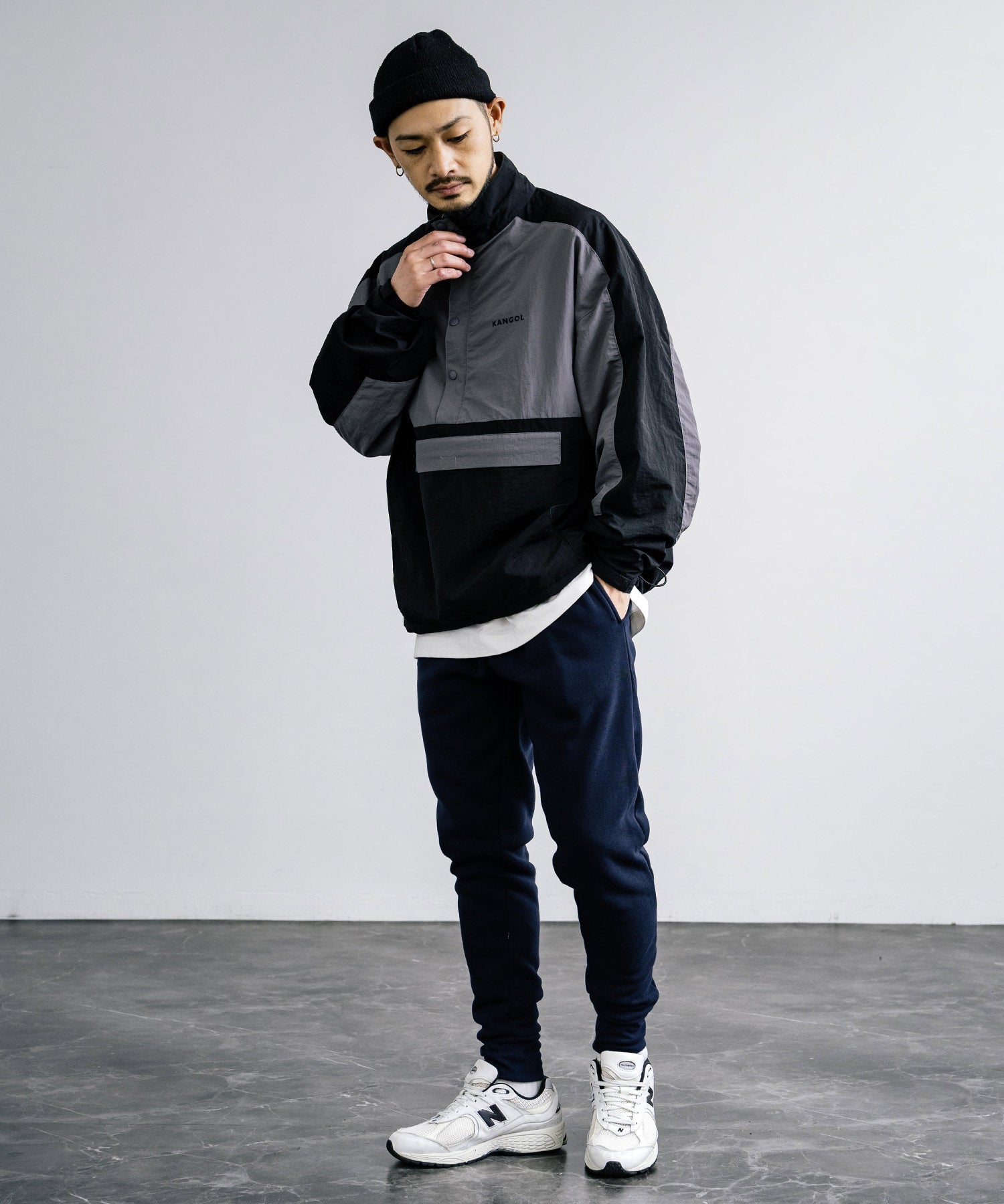 綿タッチ裏起毛イージージョガーパンツ/コットンタッチスウェットパンツ 14985