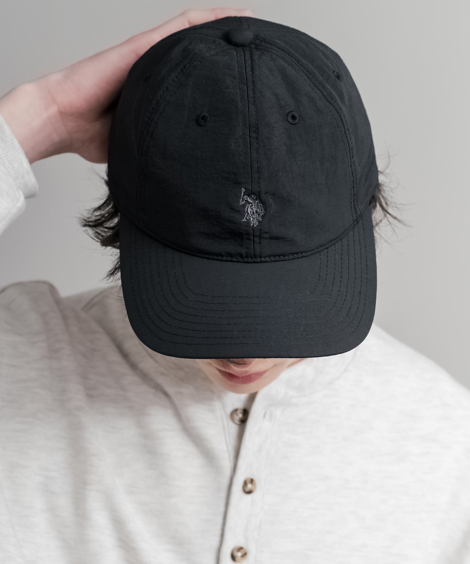 U.S. POLO ASSN. ユーエスポロアッスン ワンポイントロゴ刺繍ナイロン