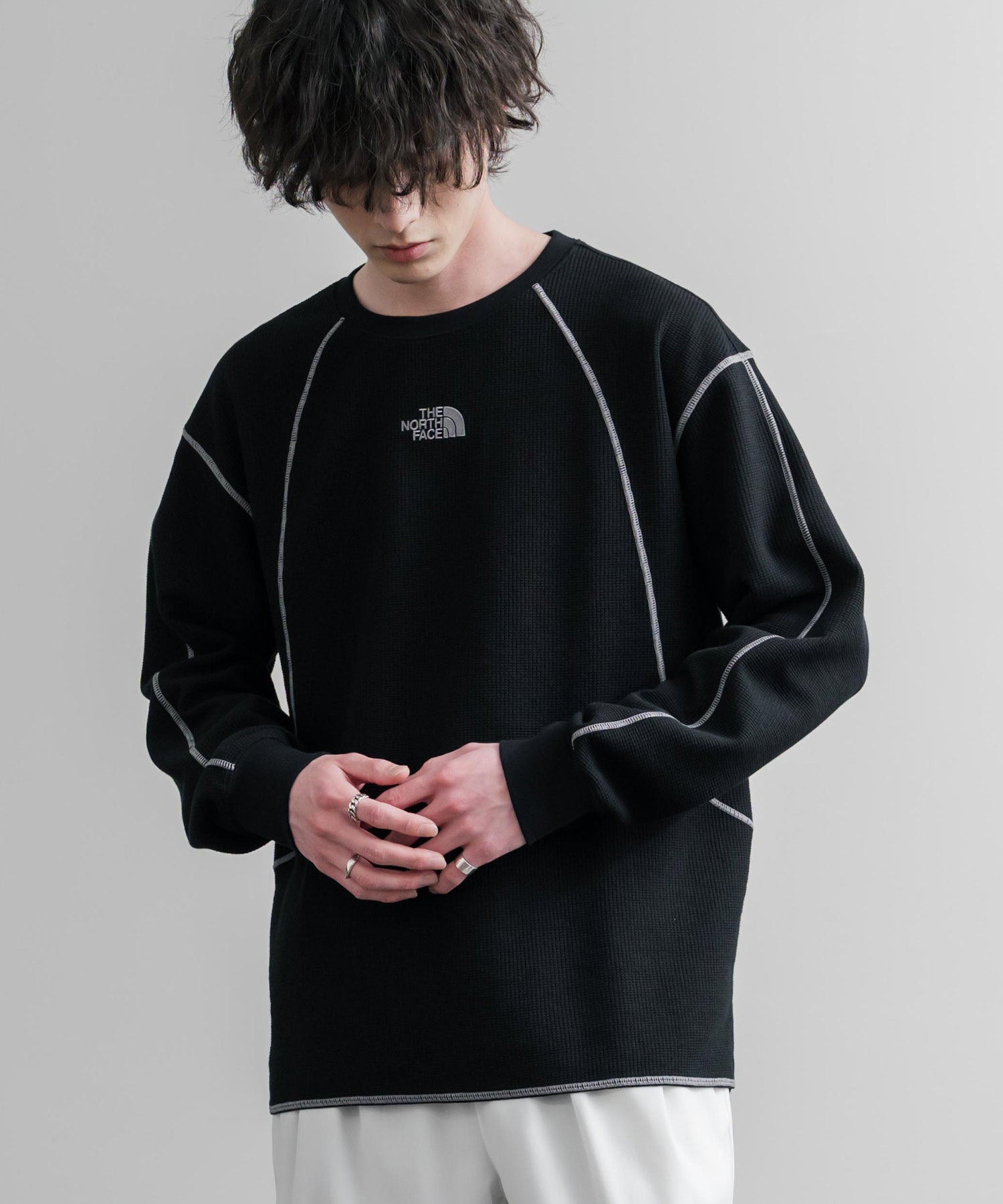 THE NORTH FACE ザ・ノースフェイス M'S SERRA L/S R/TEE ワンポイント