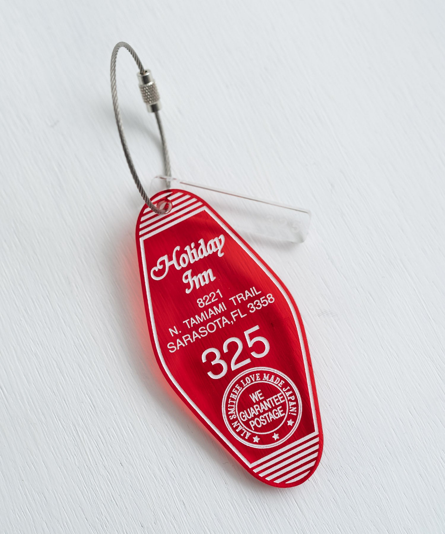 日本製 アクリルホテルキーリング ACRYLIC HOTEL KEY HOLDER(325) AW-1298-2 1938