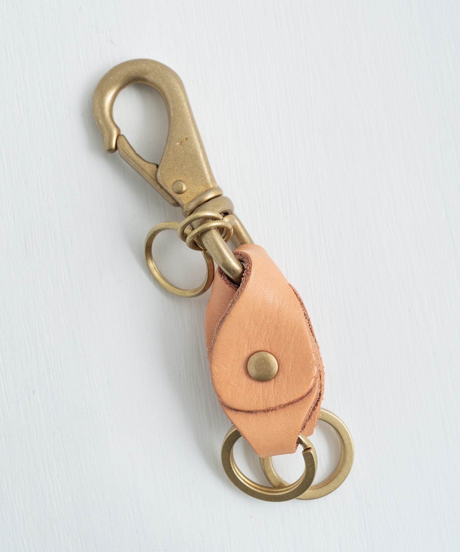 Butler Verner Sails バトラーバーナーセイルズ 日本製 国産ブラス×栃木レザーダブルキーホルダー JA-1897 11048