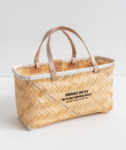 Butler Verner Sails バトラーバーナーセイルズ バンブー×本革マーケットバスケットSサイズ VR-2502 12336