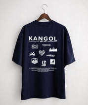 KANGOL カンゴール 別注コラボ 接触冷感オーバーサイズバックプリント半袖Tシャツ 15622