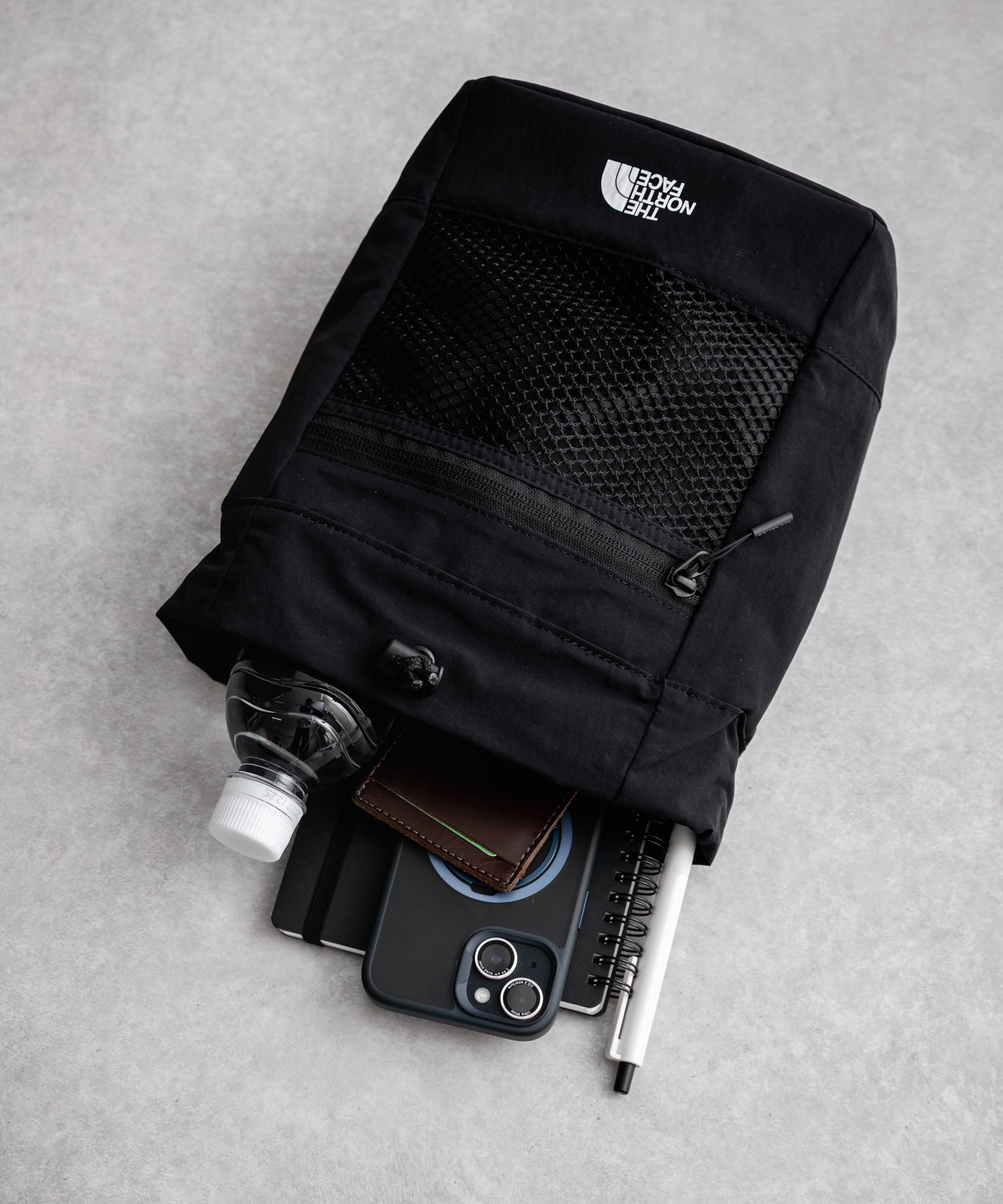 日本未展開モデル THE NORTH FACE ザ・ノースフェイス WHITE LABEL ホワイトレーベル LINDEN MESH BUCKET BAG MINI 2WAYバケットショルダーバッグ/ハンドバッグ 16019