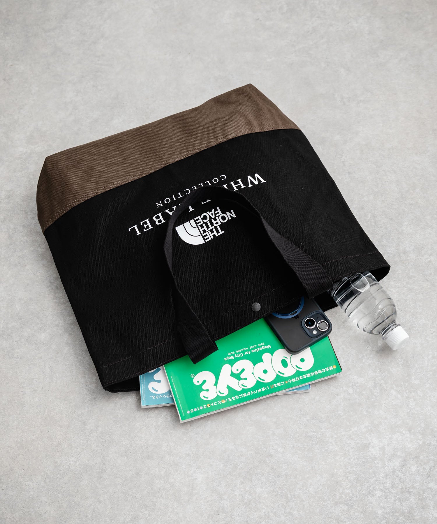日本未展開モデル THE NORTH FACE ザ・ノースフェイス WHITE LABEL ホワイトレーベル BLOCK CANVAS BAG バイカラーキャンバストートバッグ 16015