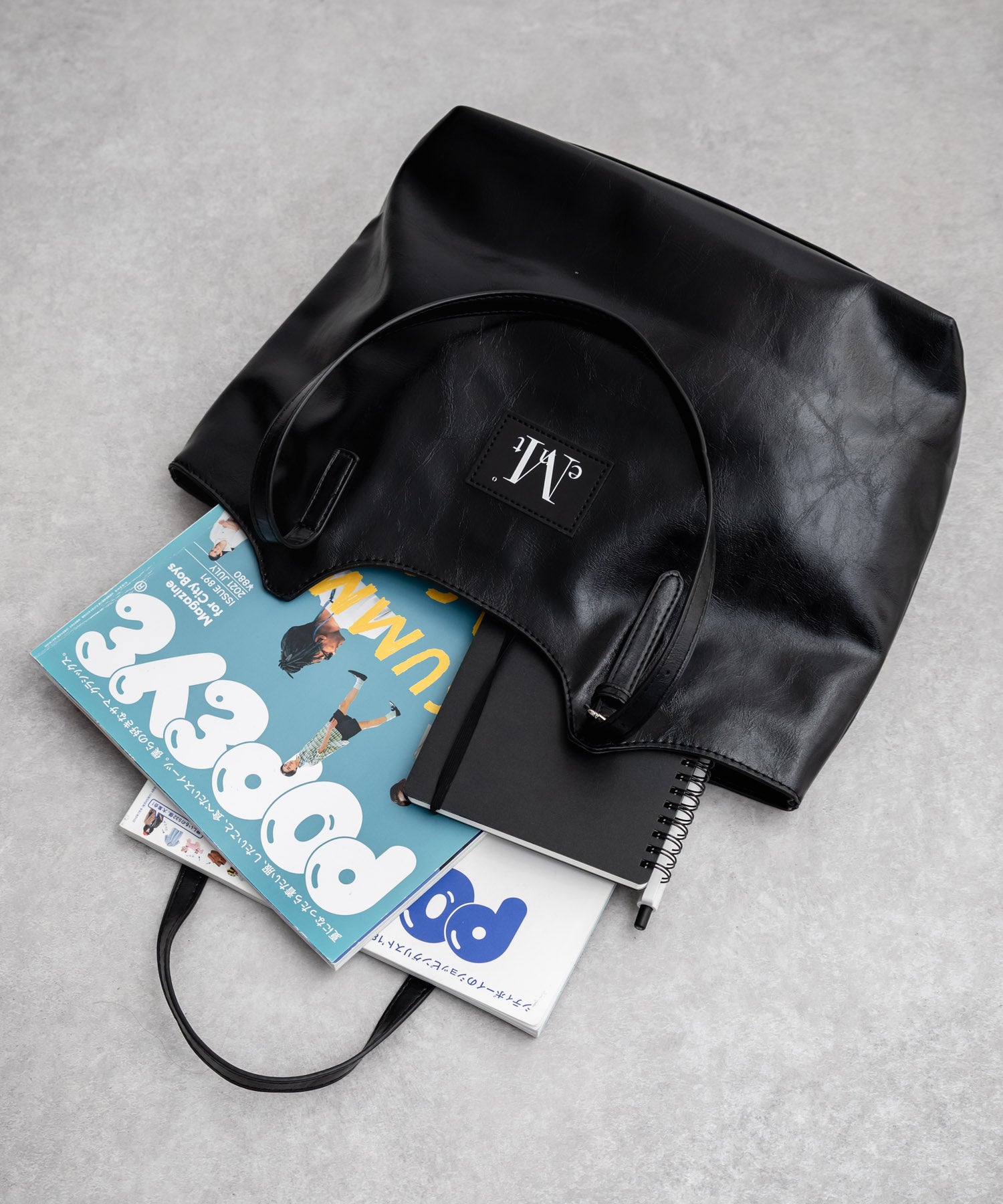 MUCENT ムセント ARMAND FRONT BUCKLE LEATHER SHOULDER BAG UNISEX PU