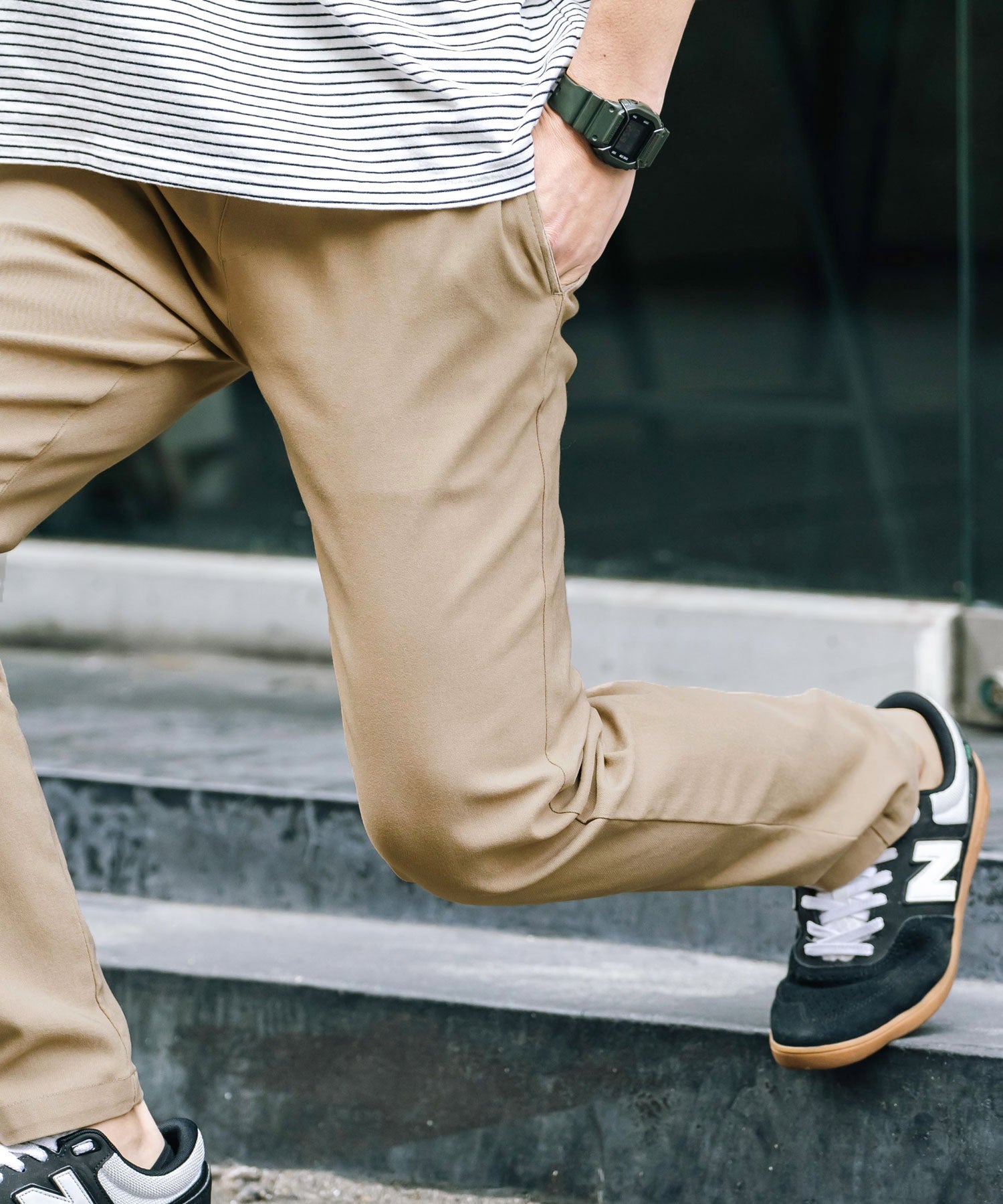 新色追加 多機能 接触冷感ストレッチイージーテーパードパンツ 15369