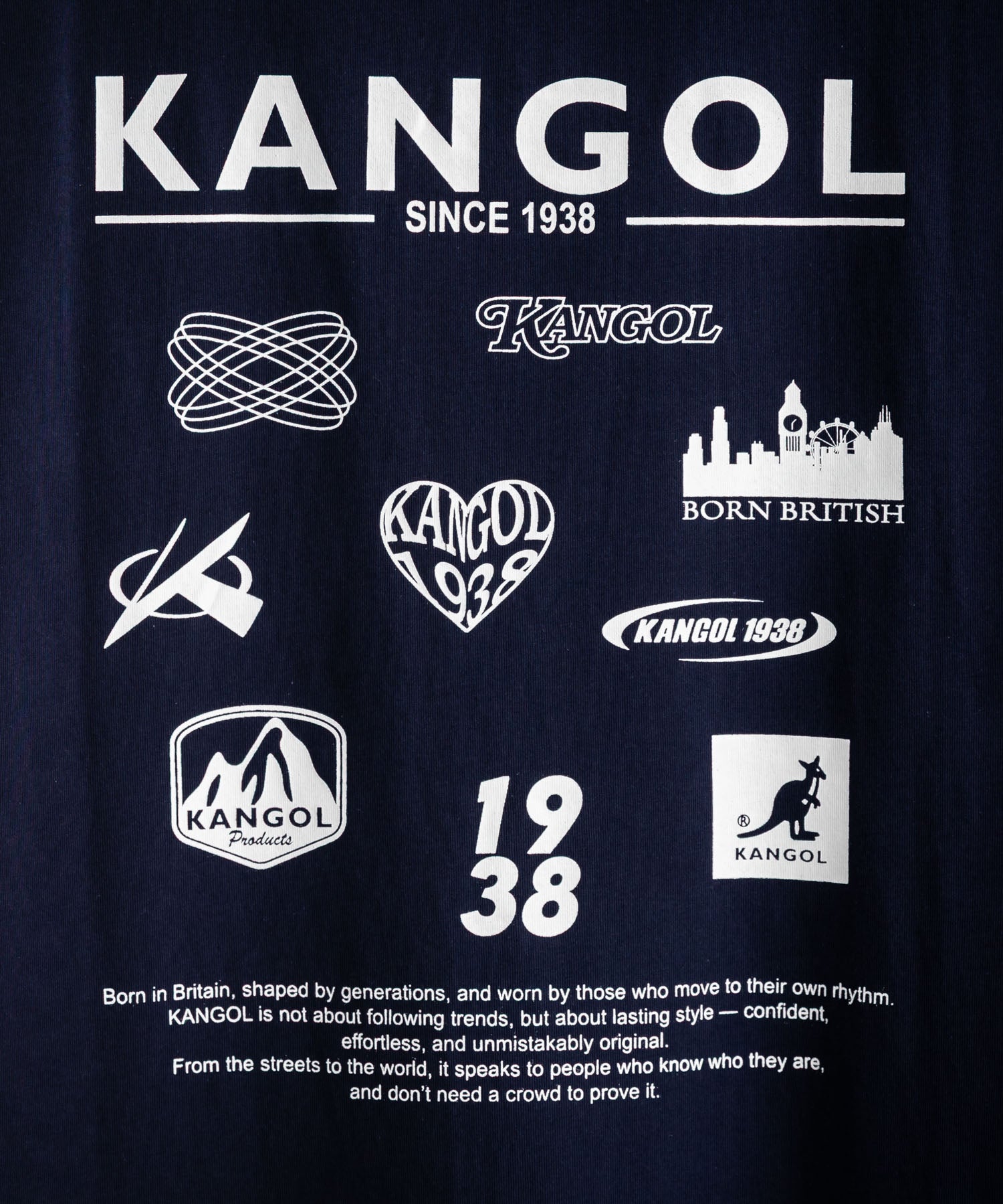 KANGOL カンゴール 別注コラボ 接触冷感オーバーサイズバックプリント半袖Tシャツ 15622
