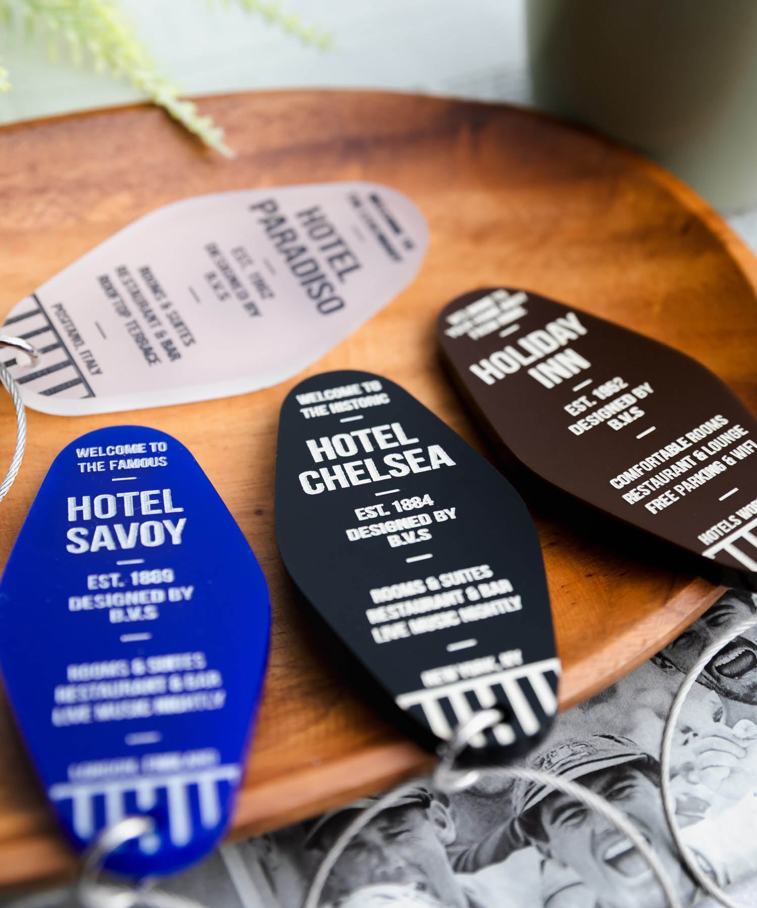 Butler Verner Sails 日本製 CHECK IN KEY TAG ワイヤーリングアクリルキーホルダー JA-3088 16239