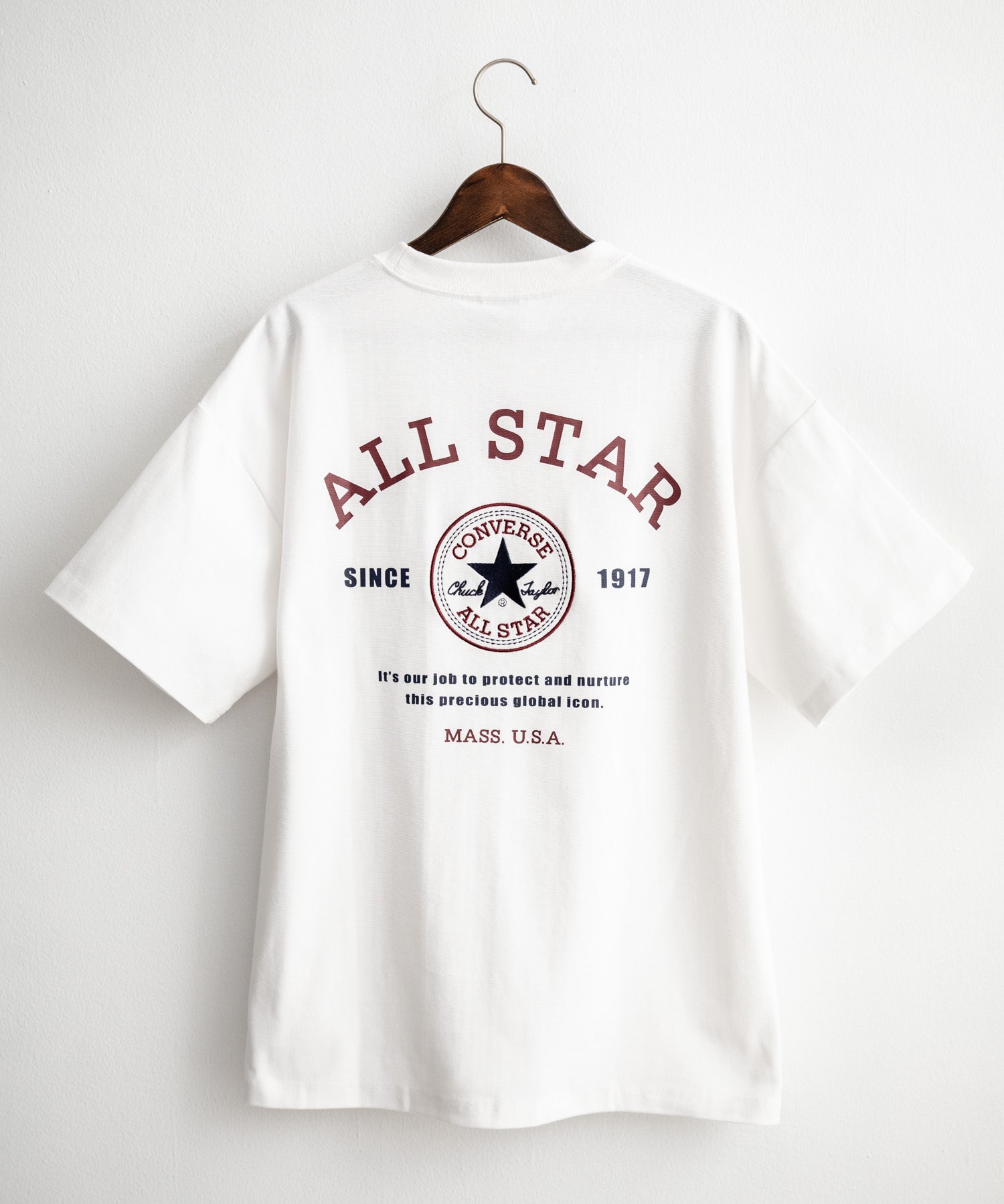 CONVERSE コンバース オーバーサイズフライスバックグラフィッククルーネック半袖Tシャツ 15726
