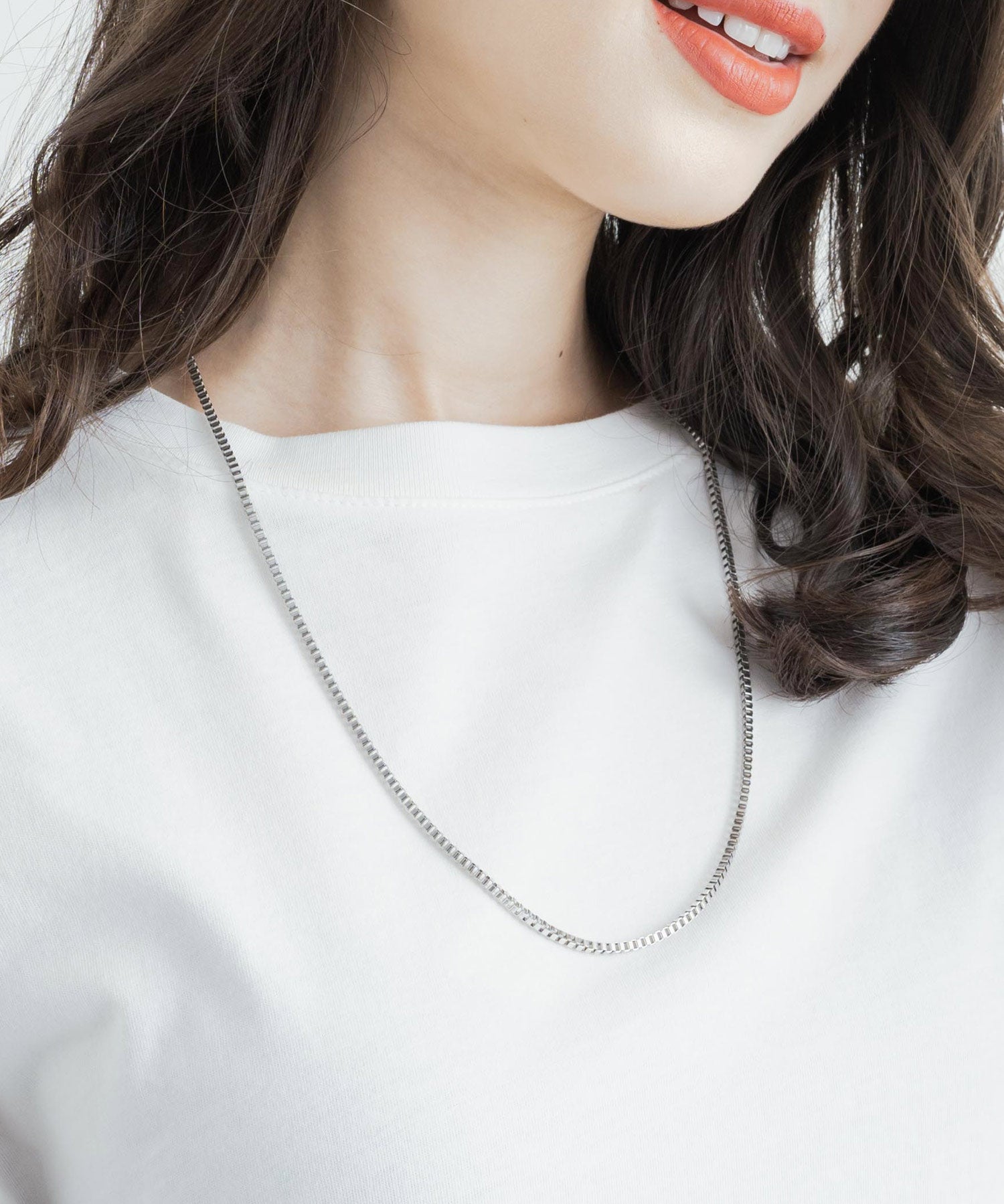 ステンレスデザインチェーンネックレス 11631