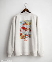 Kellogg's 別注コラボ オーバーサイズヴィンテージライクグラフィックプリント裏起毛スウェットトレーナー 15117