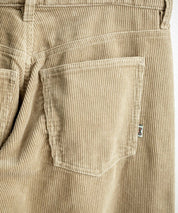 HUF ハフ CROMER CORDUROY PANT ワンポイントロゴ刺繍入りコーデュロイテーパードワイドパンツ 15060