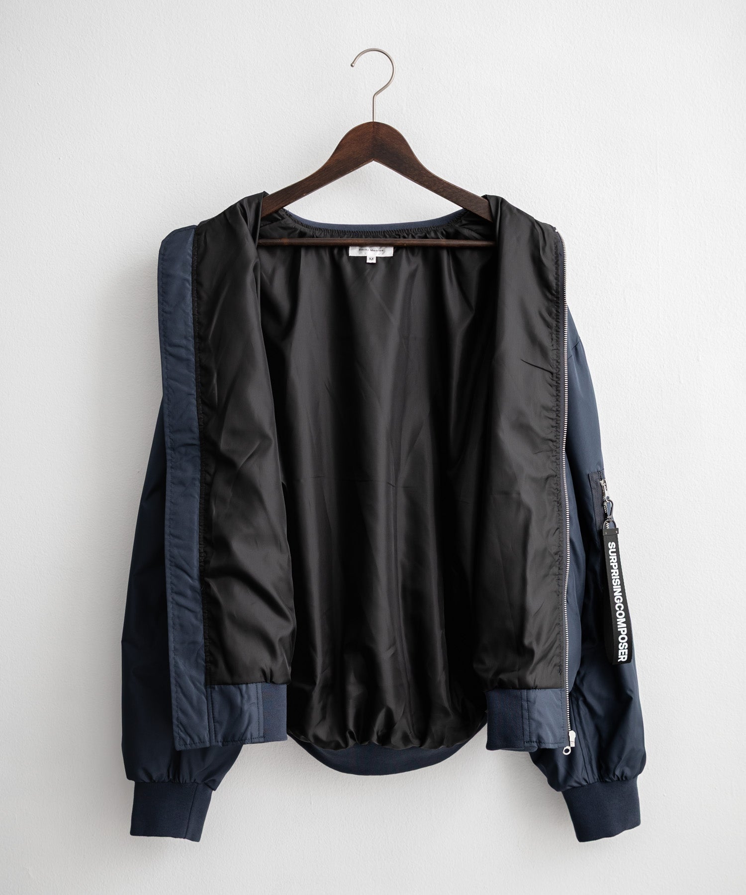 新色追加 ポリDEWSPO オーバーサイズMA-1フライトジャケット/撥水加工ミリタリーブルゾン 15293