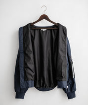 新色追加 ポリDEWSPO オーバーサイズMA-1フライトジャケット/撥水加工ミリタリーブルゾン 15293