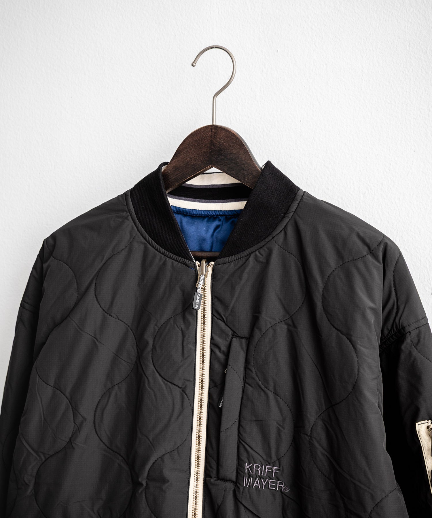 KRIFF MAYER クリフメイヤー スーベニア刺繍ひっくりスカジャン/リバーシブルダブルジップ短丈ブルゾン 2515102 14883