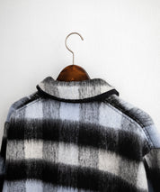 Upscape Audience アップスケープオーディエンス 日本製 国産 ECOLANAシャギーチェックスタンドオーバージャケット AUD7340 14898