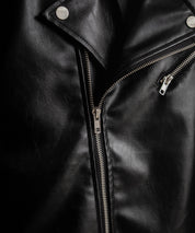 PUレザーダブルライダースジャケット 14682