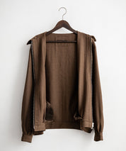 Upscape Audience アップスケープオーディエンス 日本製 国産 LANATEC ラナテック TECH メランジヘリンボンツイード 襟付きショートブルゾン AUD7364 14968