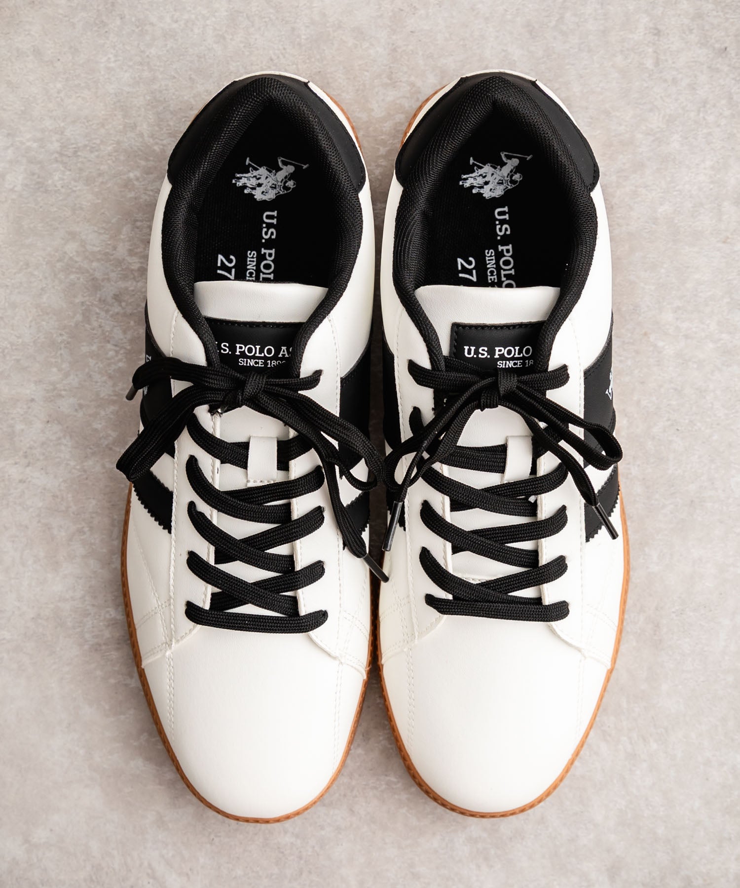 U.S.POLO ASSN. ユーエスポロアッスン ワンポイントロゴ厚底クラシックローカットスニーカー 14932