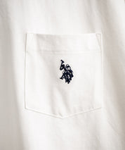U.S.POLO ASSN. ユーエスポロアッスン バックプリント/無地/ボーダー オーバーサイズクルーショートスリーブTシャツ