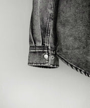 ヴィンテージライク オーバーサイズデニムワークシャツジャケット 15379