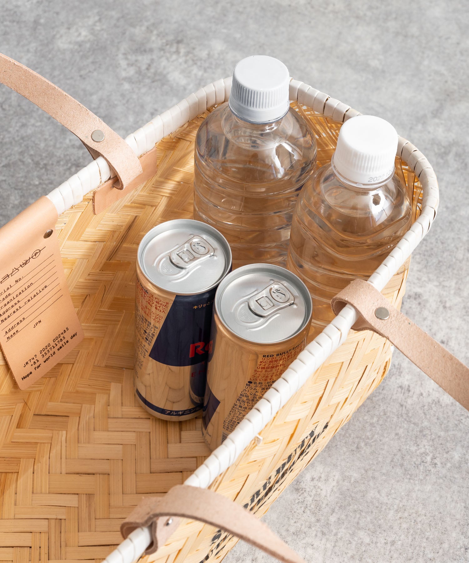 Butler Verner Sails バトラーバーナーセイルズ バンブー×本革マーケットバスケットSサイズ VR-2502 12336