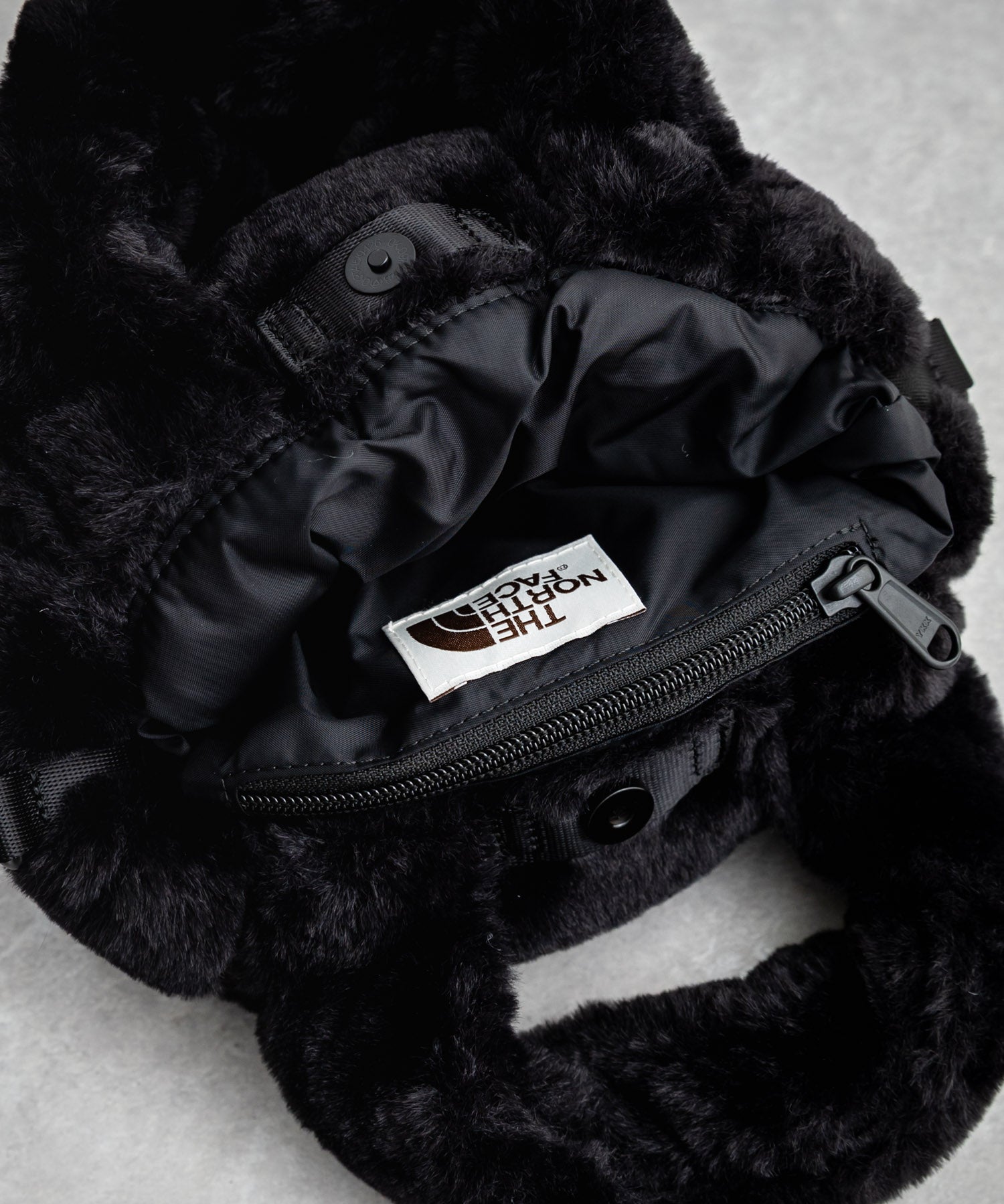 日本未展開モデル THE NORTH FACE ザ・ノースフェイス WHITE LABEL ホワイトレーベル PLUMPY TOTE BAG MINI FUR/2WAYミニバッグ 15469