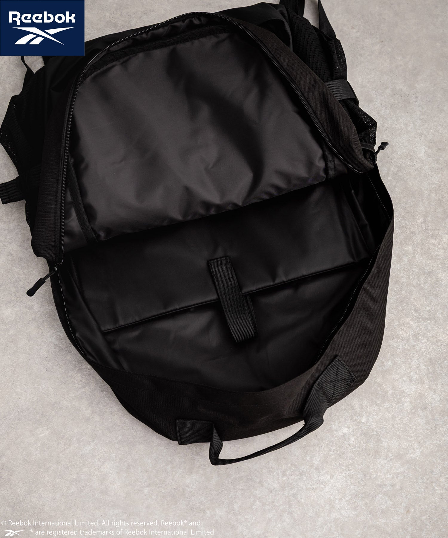Reebok リーボック ワンポイントロゴ刺繍バックパック/A4収納可能大容量リュック 14840