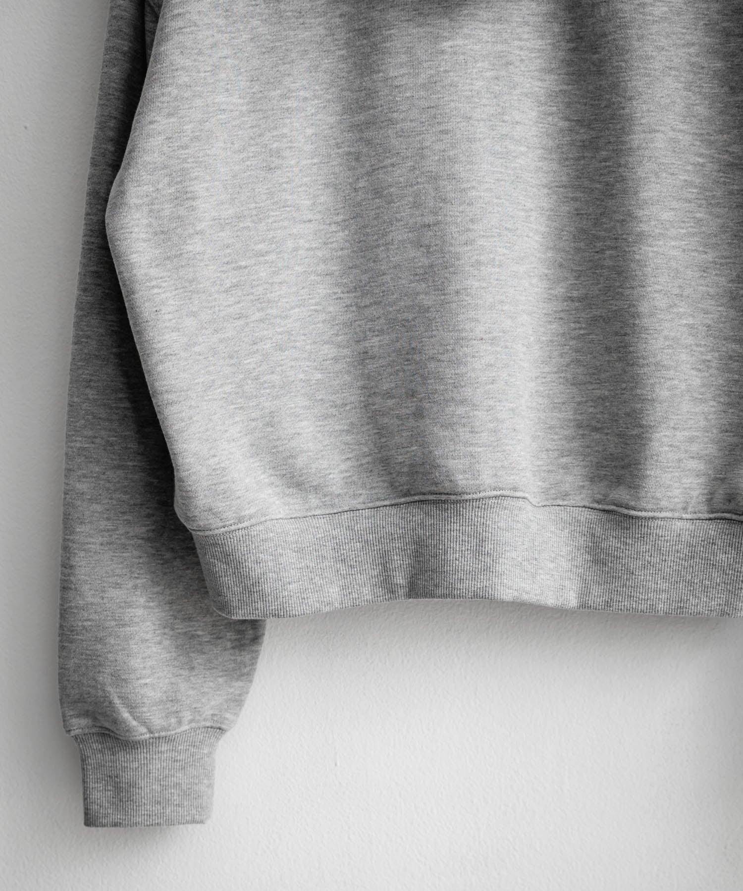 オーバーサイズ 裏毛ショート丈長袖ダブルジップパーカー 15435　【セットアップ可能】