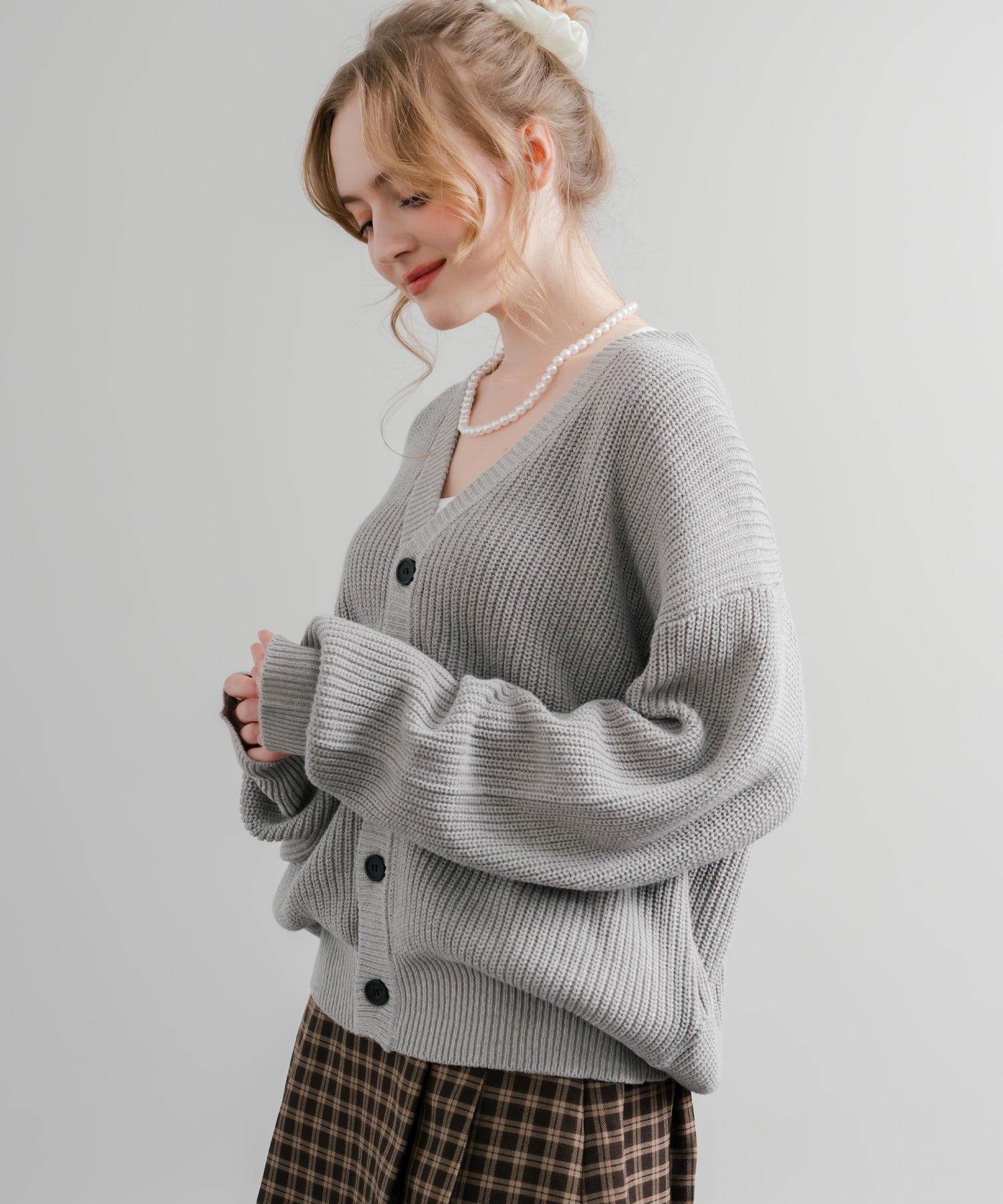 ハイバルキー片畦編み オーバーサイズ ウォッシャブルニット ビッグ