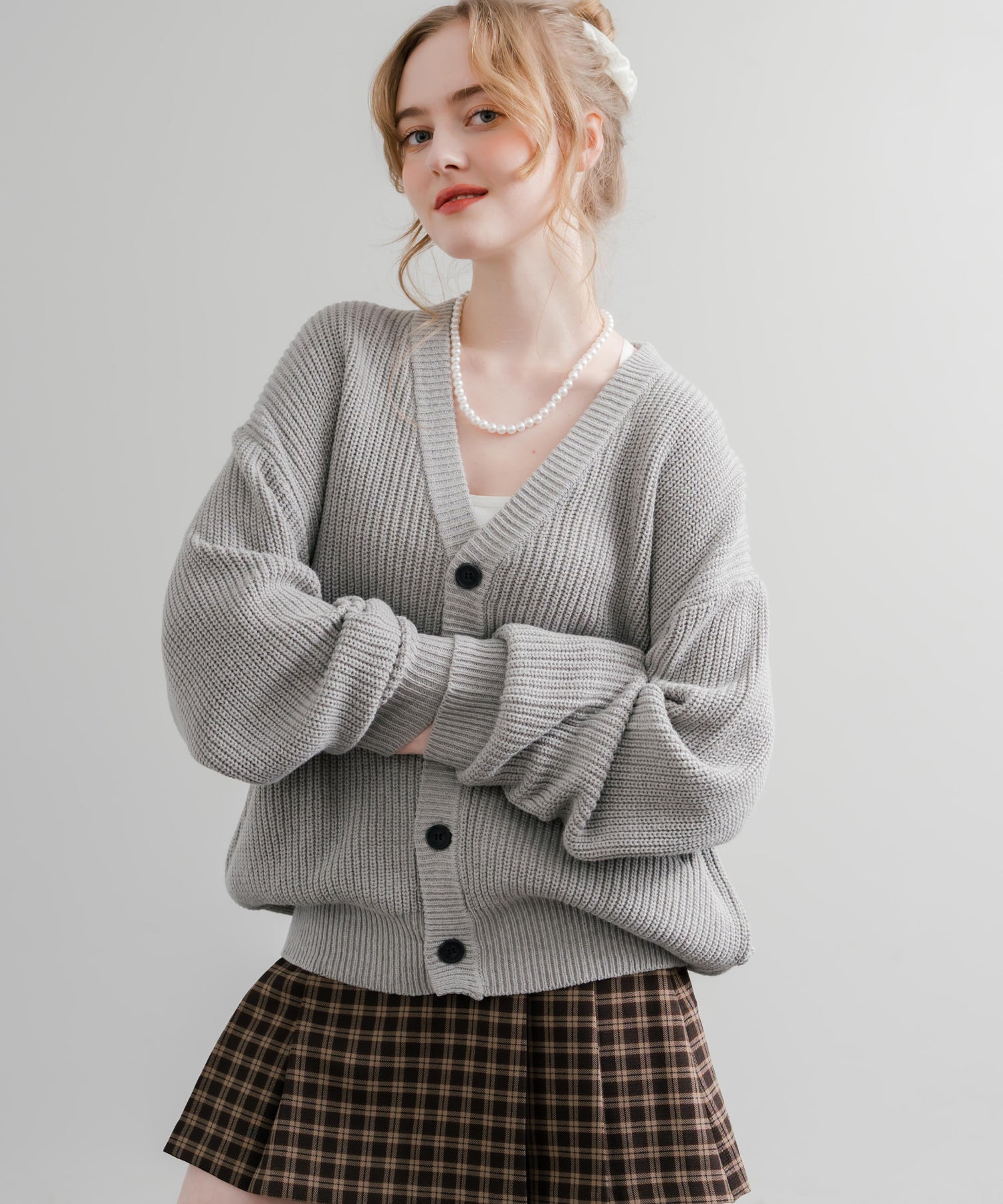 ハイバルキー片畦編み オーバーサイズ ウォッシャブルニット ビッグ