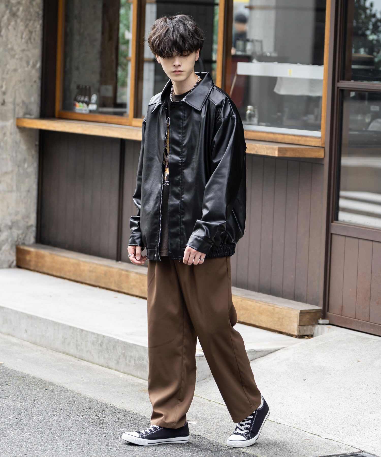 ワイドテーパード スケーターワークパンツ イージーシェフパンツ 11448