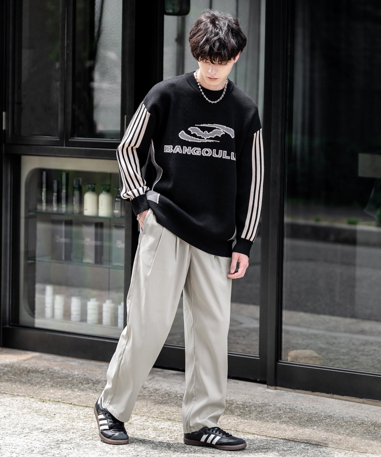 ワイドテーパード スケーターワークパンツ イージーシェフパンツ 11448