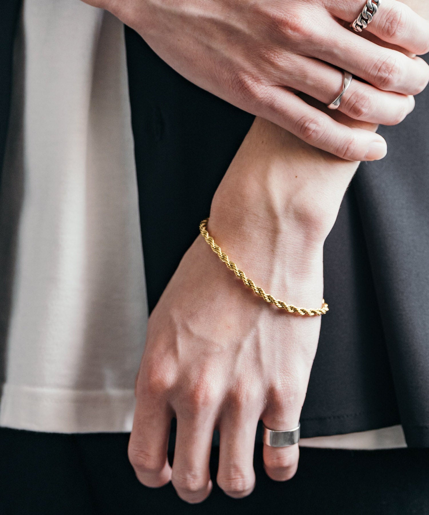 ステンレスデザインチェーンブレスレット 11626