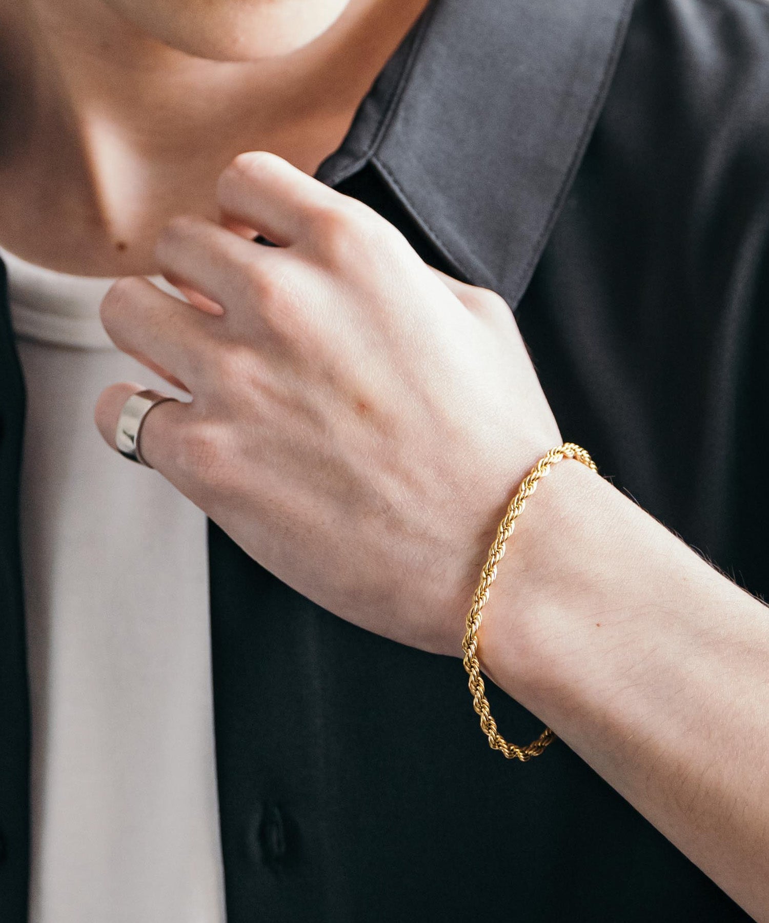 ステンレスデザインチェーンブレスレット 11626