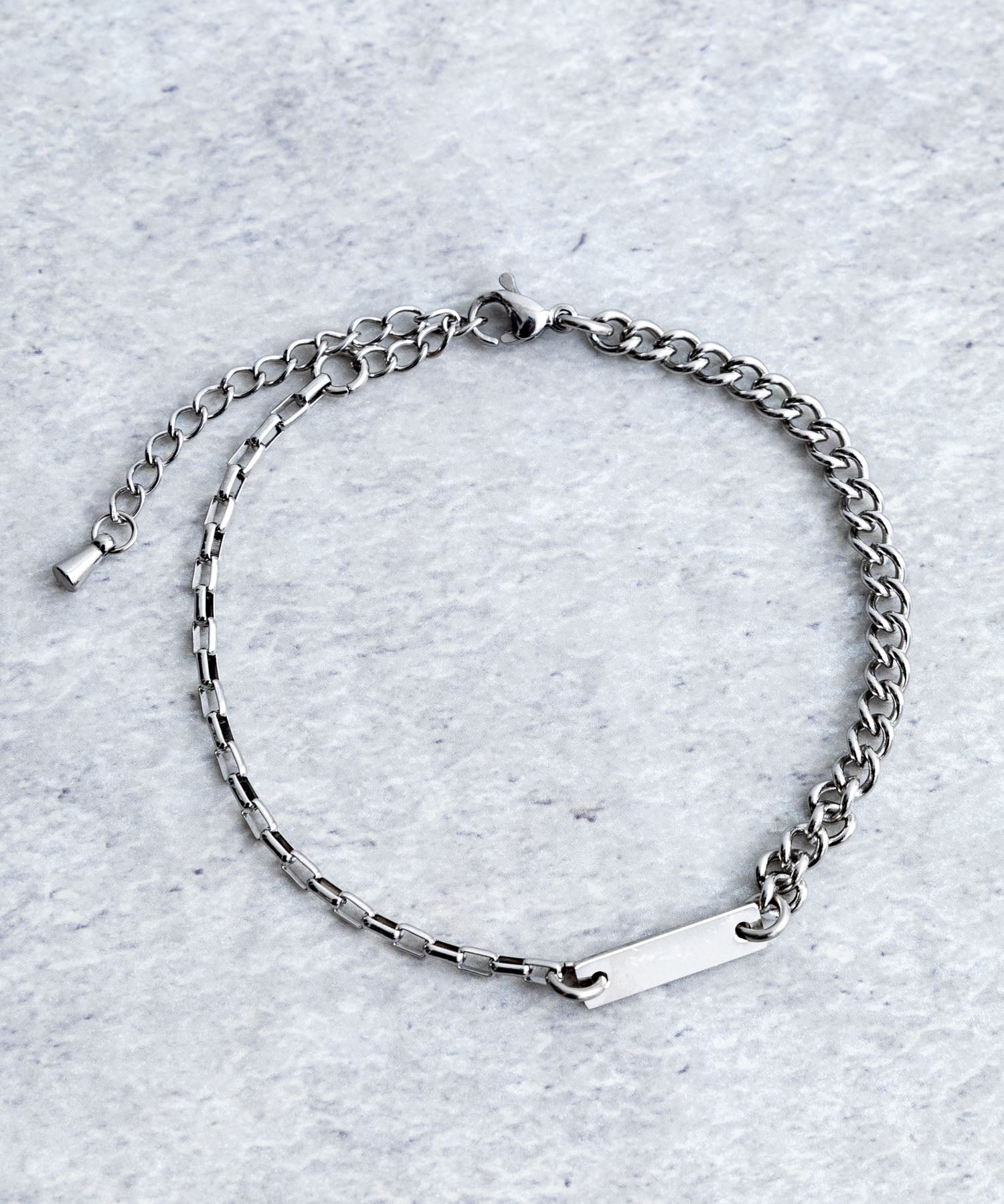 チャーム付きデザインチェーンブレスレット 11628