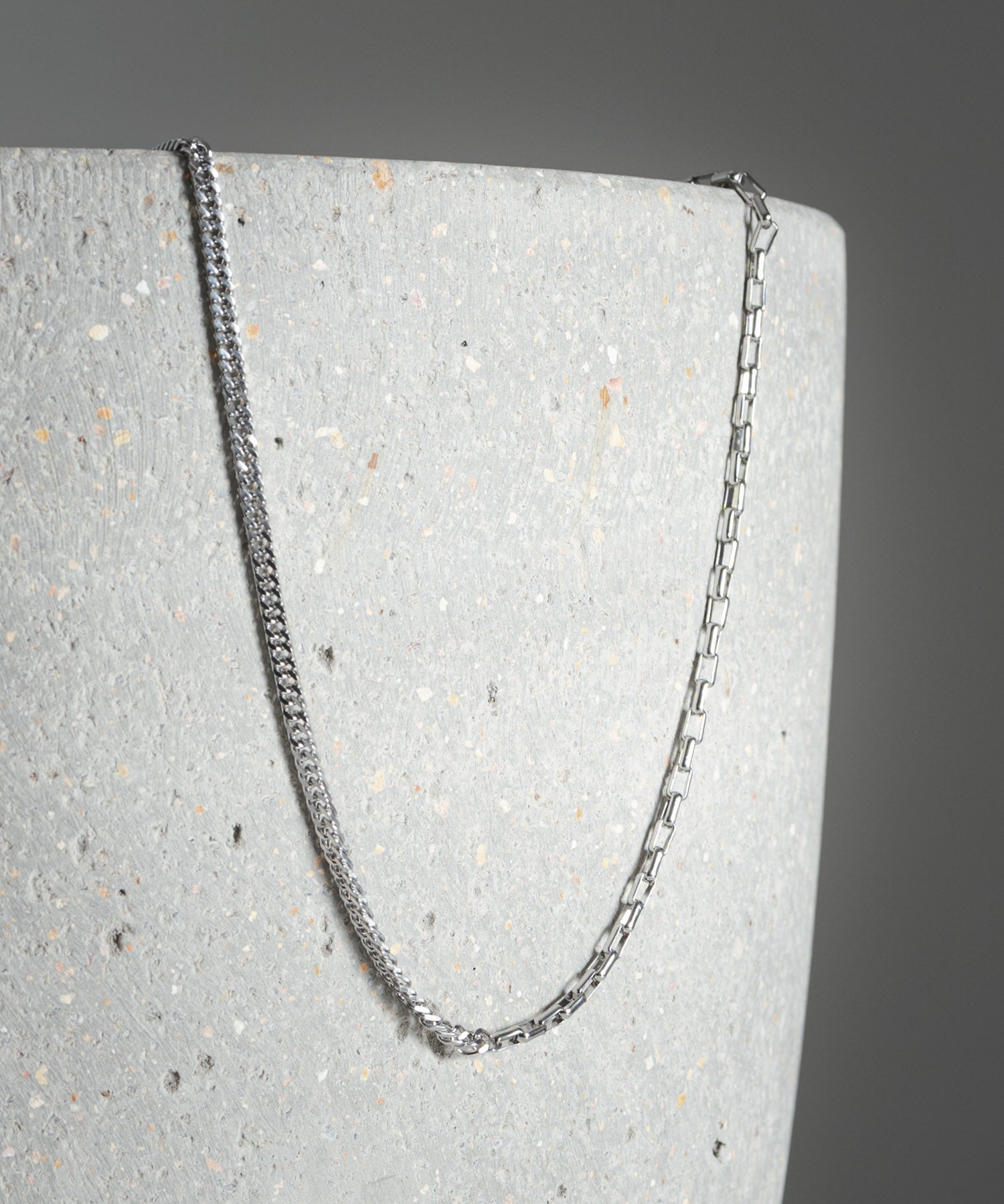 ステンレスデザインチェーンネックレス 11631