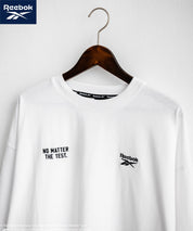 Reebok リーボック オーバーサイズ両胸ロゴ刺繍ロングスリーブTシャツ	14835
