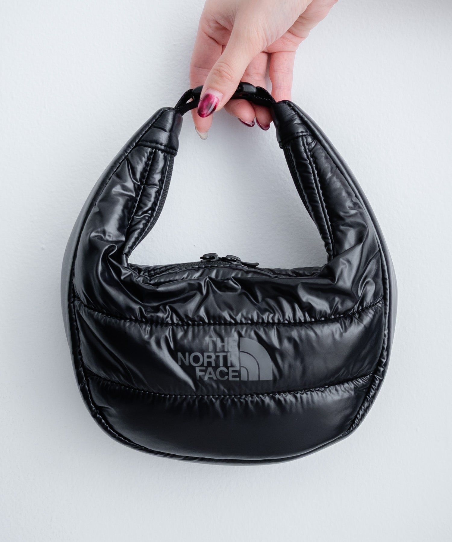 日本未展開モデル WHITE LABE THE NORTH FACE NEW HOBO BAG MINI 2WAYキルティングショルダーハンドミニバッグ 15362