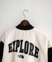 日本未展開モデル WHITE LABEL THE NORTH FACE VARSITY HEAT JACKET オーバーサイズフェイクレザー切替スタジャン/ブルゾン 15555