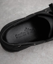 フェイクレザー厚底モカシンボートシューズ/デッキシューズ 15291