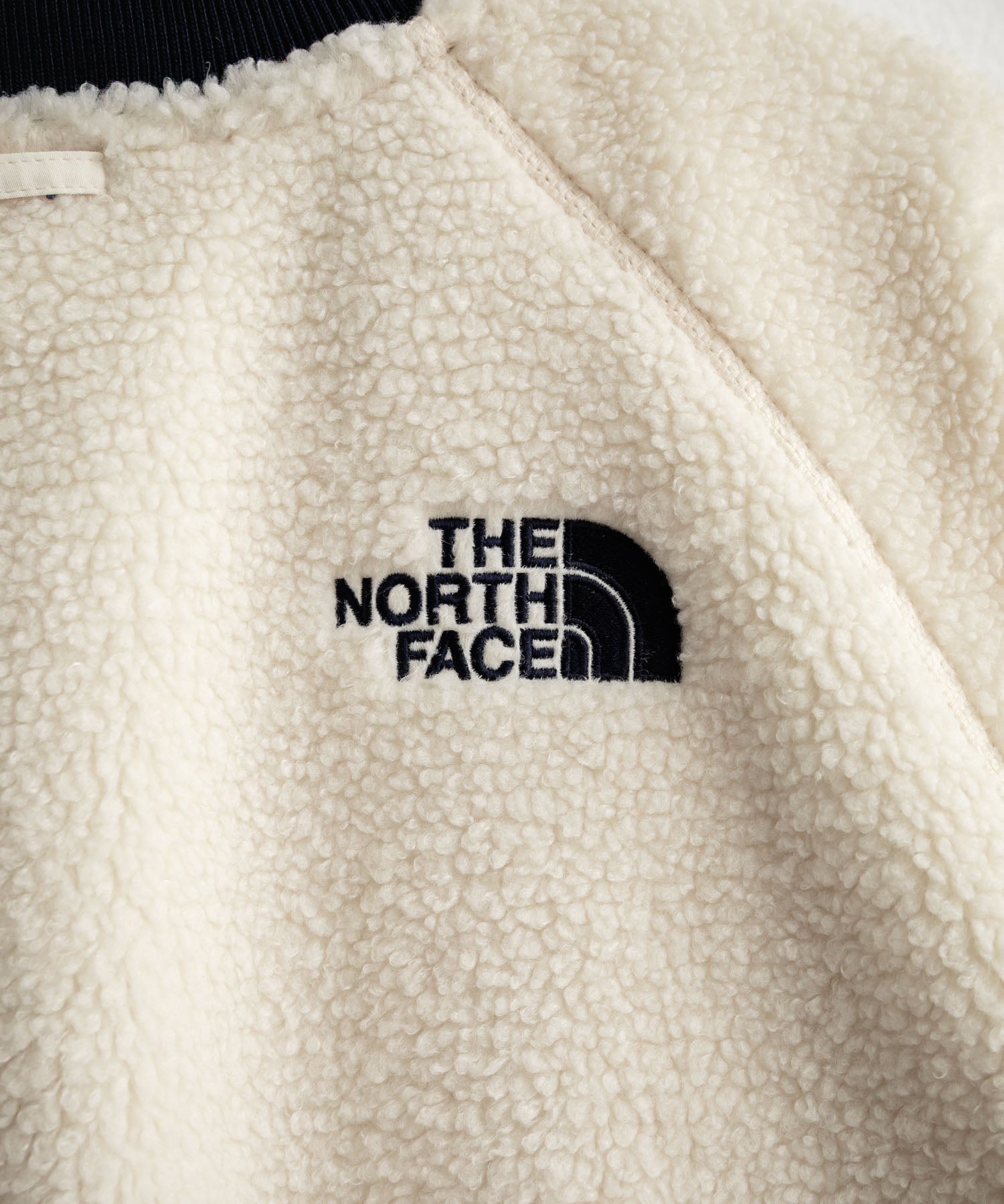 日本未展開モデル THE NORTH FACE ザ・ノースフェイス WHITE LABEL ホワイトレーベル VIVO FLEECE JACKET ロゴ刺繍シープボアフリースジャケット 15554