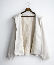 オーバーサイズTRストレッチスタンドカラージャケット ジップアップショートブルゾン 14120