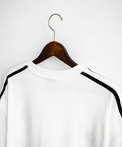 UMBRO アンブロ 別注コラボ オーバーサイズサイドライントラックワンポイントロゴ刺繍クルーネック半袖Tシャツ