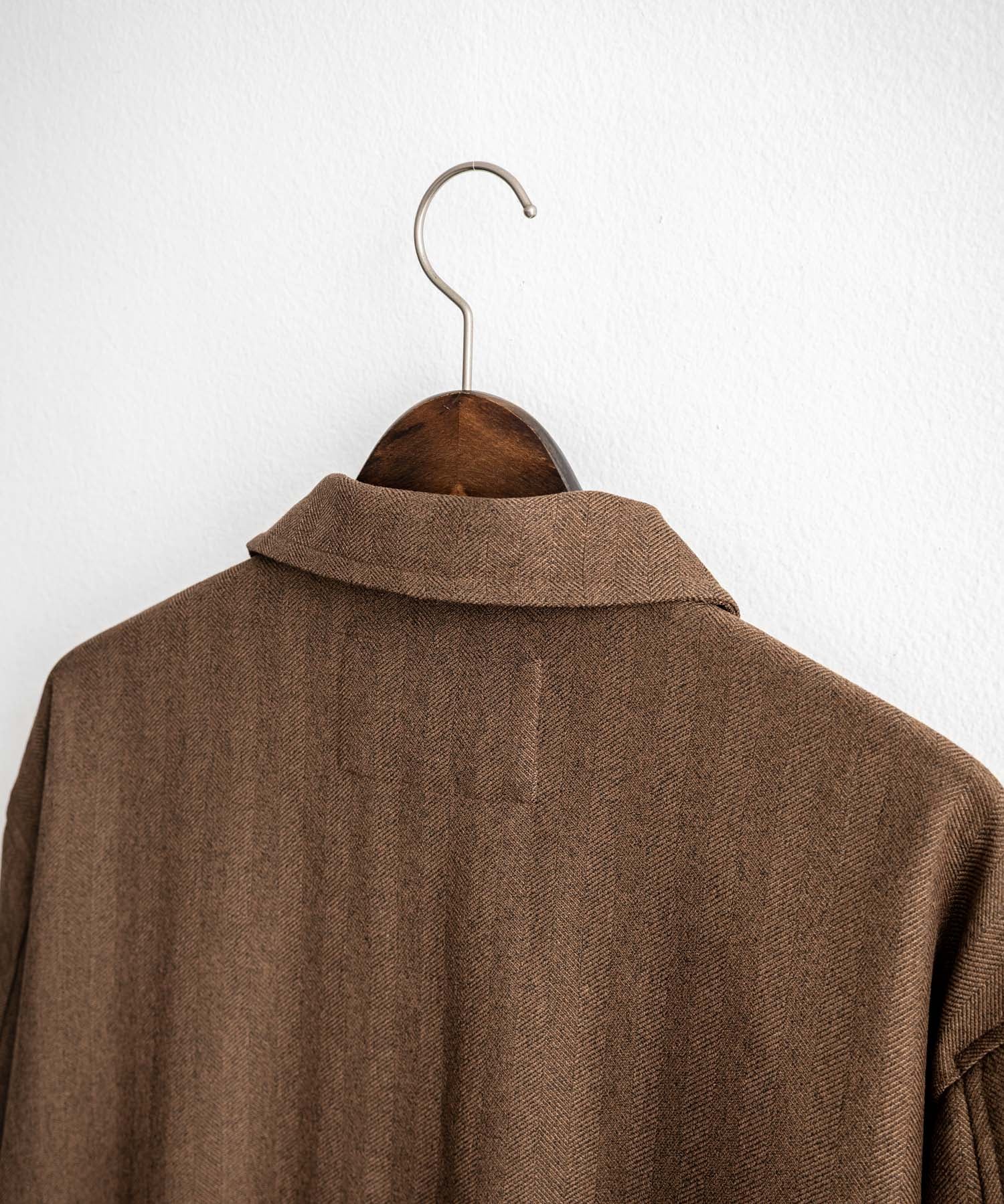 Upscape Audience アップスケープオーディエンス 日本製 国産 LANATEC ラナテック TECH メランジヘリンボンツイード 襟付きショートブルゾン AUD7364 14968