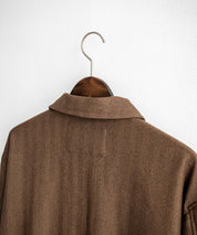 Upscape Audience アップスケープオーディエンス 日本製 国産 LANATEC ラナテック TECH メランジヘリンボンツイード 襟付きショートブルゾン AUD7364 14968